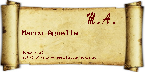 Marcu Agnella névjegykártya